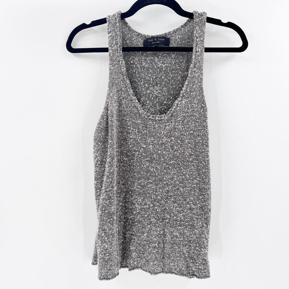 Rag & Bone Women's Grey Knit Tank Top Blouse Size Medium